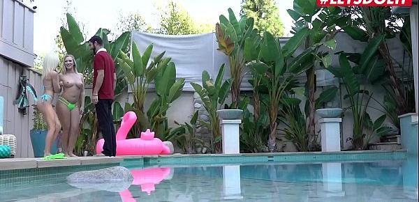 LETSDOEIT - Bailey Brooke  Kiara Cole - Two Of The Hottest USA Babes Are Ready To Ride A Big Cock By The Pool